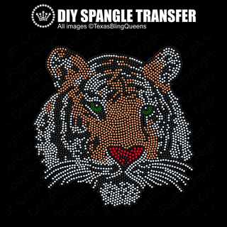 Tiger Face Bengal Spangle Transfer #10079