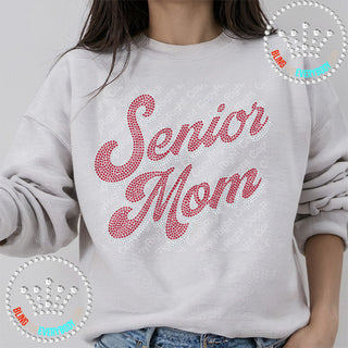 Senior Mom Groovy Spangle Transfer #10132