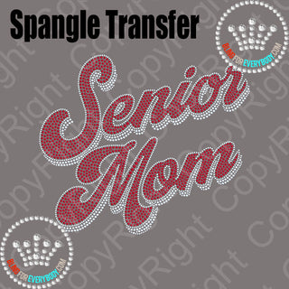 Senior Mom Groovy Spangle Transfer #10132