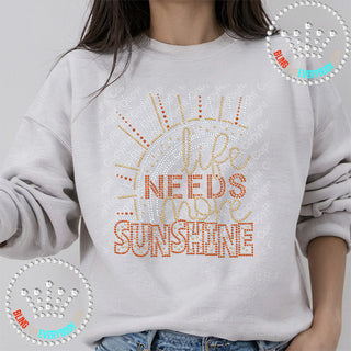 Life Needs More Sunshine Spangle Transfer #10308