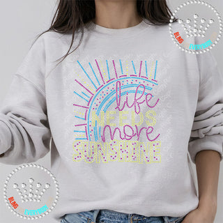 Life Needs More Sunshine Spangle Transfer #10308