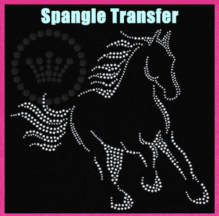 Running Horse Spangle Transfer