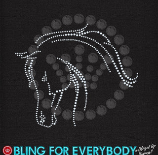 Horse Head Small Spangle Transfer