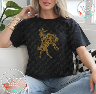 Broncbuster Horse Spangle Transfer