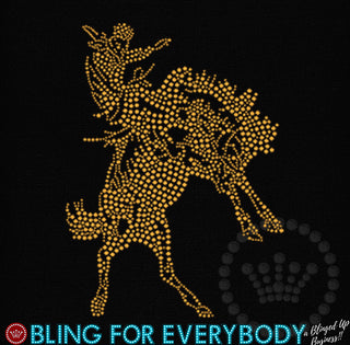 Broncbuster Horse Spangle Transfer