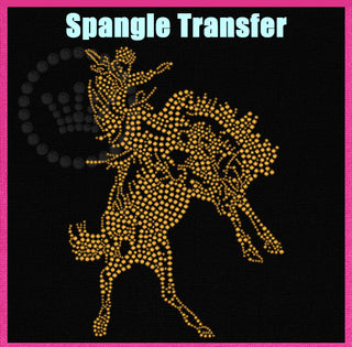 Broncbuster Horse Spangle Transfer