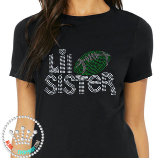 Lil Sister Football Spangle Transfer #10683