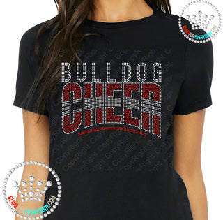 Bulldog Cheer Arch Spangle Transfer