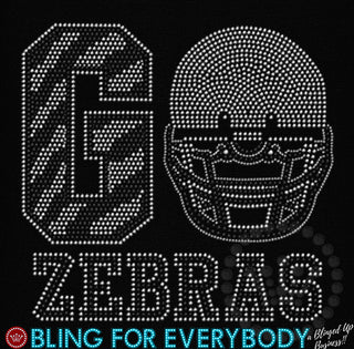 Go Zebras Spangle Transfer