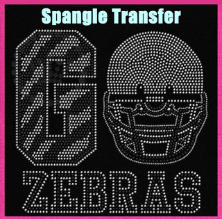 Go Zebras Spangle Transfer