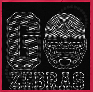 Go Zebras Spangle Transfer
