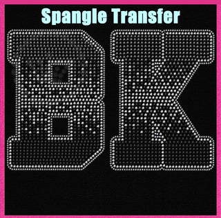 BK Ombre Black (Bulldogs) Spangle Transfer