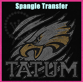 Tatum Eagles Adult Spangle Transfer
