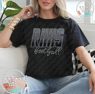 RHHS Football Ombre Spangle Transfer