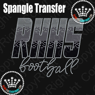 RHHS Football Ombre Spangle Transfer