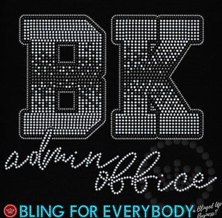 Bk Silver Ombre Admin Office Spangle Transfer