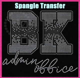 Bk Silver Ombre Admin Office Spangle Transfer