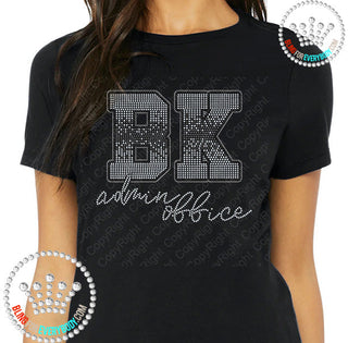 Bk Silver Ombre Admin Office Spangle Transfer