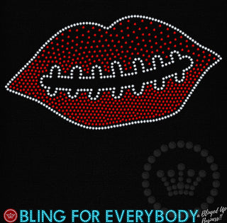 Football Lips Spangle Transfer