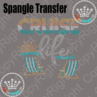 Cruise Life Spangle Transfer #11424