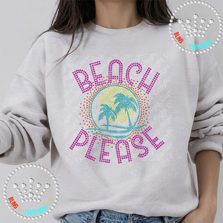 Beach Please Spangle Transfer #11441