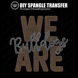 We Are Bulldogs Spangle Transfer #11511