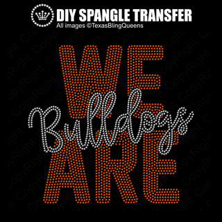 We Are Bulldogs Spangle Transfer #11511