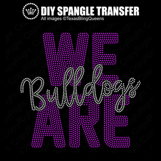 We Are Bulldogs Spangle Transfer #11511