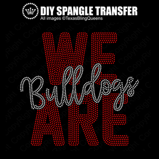 We Are Bulldogs Spangle Transfer #11511