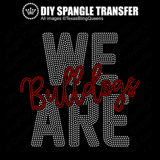 We Are Bulldogs Spangle Transfer #11511