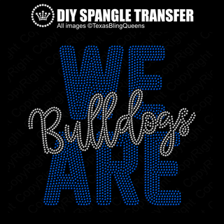 We Are Bulldogs Spangle Transfer #11511