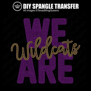 We Are Wildcats Spangle Transfer #11516