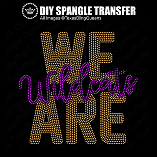 We Are Wildcats Spangle Transfer #11516