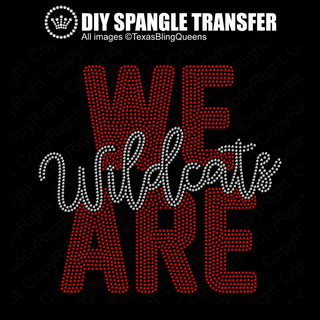 We Are Wildcats Spangle Transfer #11516