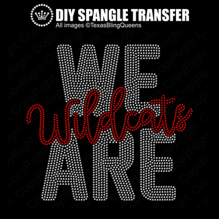 We Are Wildcats Spangle Transfer #11516