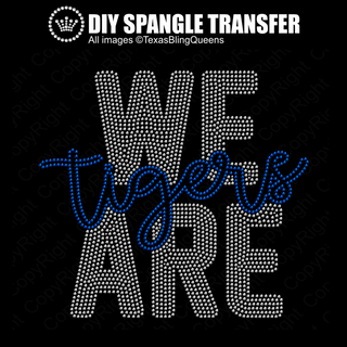 We Are Tigers Spangle Transfer #11522