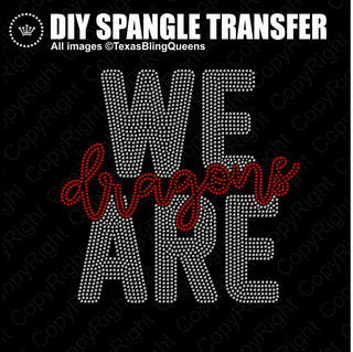 We Are Dragons Spangle Transfer #11526