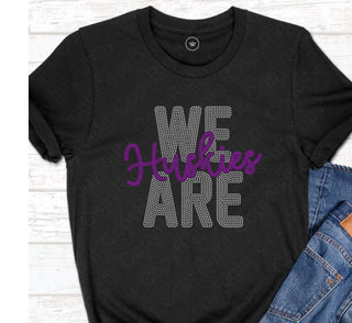 We Are Huskies Spangle Transfer #11539