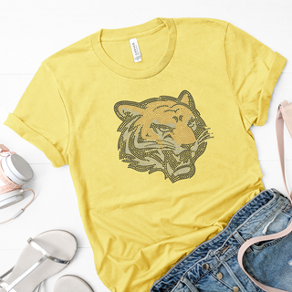 Tiger Mascot Wheeler Spangle Transfer #11760