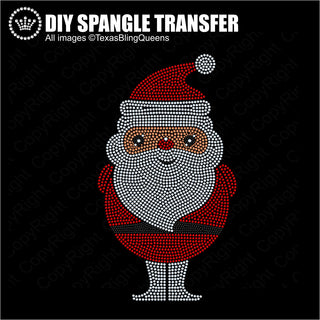 Fat Santa Spangle Transfer