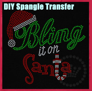 Bling It On Santa Spangle Transfer