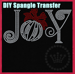Joy Ornament Spangle Transfer