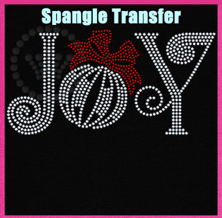Joy Ornament Spangle Transfer