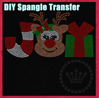 Joy Reindeer (Adult) Spangle Transfer