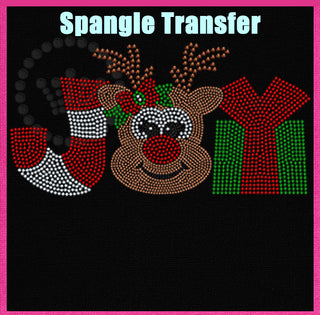 Joy Reindeer (Adult) Spangle Transfer