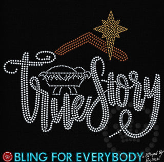 Christmas True Story Spangle Transfer