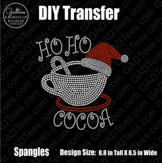 Ho Ho Cocoa (Large) Spangle Transfer #1225