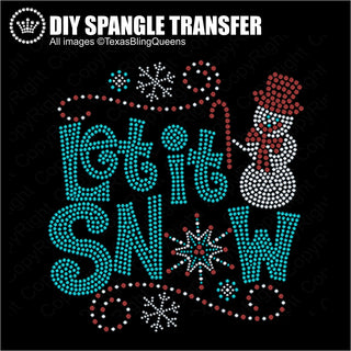 Let It Snow (Youth) Spangle Transfer #1228
