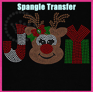 Joy Reindeer (Youth) Spangle Transfer
