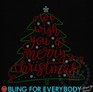 Merry Christmas Tree (Youth) Spangle Transfer